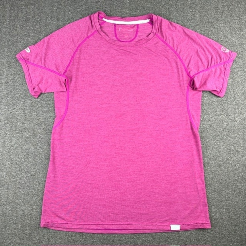 NRS H2Core Silkweight Shirt Womens Medium Pink Heather UPF 50+ Short Sleeve Tee